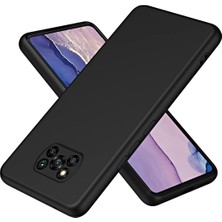 HANPORIUM Poco X3 Nfc Uyumlu Silikon Kılıf - Pastel Renk Tonu Kamera Korumalı Esnek Kapak - Siyah