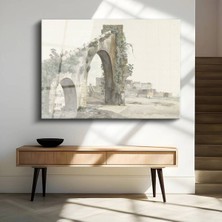 Limitless Design Luigi Mayer Antik Roma Kemeri Tarihi Yapı Cam Tablo Dijital Baskı Duvar Tablosu Dekor Tablo