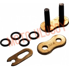 Moto Ulusoy 530 Zincir Kilidi Oringli Sarı Chopper