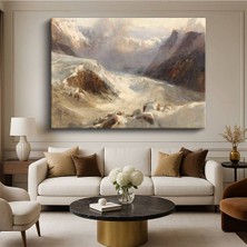 Limitless Design J.m.w. Turner Mer De Glace Buzul Manzarası Kanvas Tablo Sanat Tablosu Klasik Ressam Tablosu