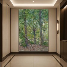 Limitless Design Vincent Van Gogh Ağaç Çalılık Doğa Manzarası Kanvas Tablo Sanat Tablosu Klasik Ressam Tablosu