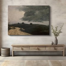 Limitless Design Jean-Baptiste-Camille Corot Fırtınalı Hava Manzarası Kanvas Tablo Klasik Ressam Tablosu