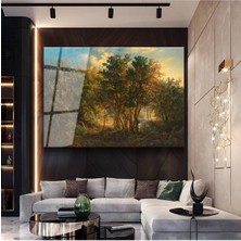 Limitless Design Theodore Rousseau Orman Işık Oyunları Cam Tablo Dijital Baskı Duvar Tablosu Dekor Tablo