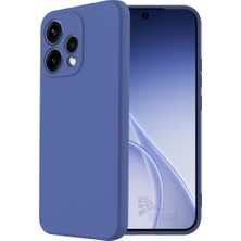 HANPORIUM Oppo Reno 15 Uyumlu Silikon Kılıf - Pastel Renk Tonu Kamera Korumalı Esnek Kapak - Lacivert