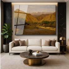 Limitless Design Thomas Moran Batı Vadisi Amerika Doğa Manzarası Cam Tablo Dijital Baskı Duvar Tablosu Dekor Tablo