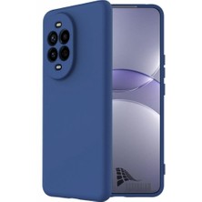 HANPORIUM Huawei Nova 14 Uyumlu Silikon Kılıf - Pastel Renk Tonu Kamera Korumalı Esnek Kapak - Lacivert