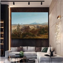 Limitless Design Frederic Edwin Church Muhteşem Dağ Manzarası Kanvas Tablo Sanat Tablosu Klasik Ressam Tablosu