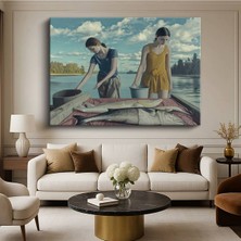 Limitless Design Alex Colville Balık Teknesi Deniz Resmi Kanvas Tablo Sanat Tablosu Klasik Ressam Tablosu