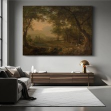Limitless Design Claude Lorrain Pastoral Kırsal Peyzaj Manzarası Kanvas Tablo Sanat Tablosu Klasik Ressam Tablosu