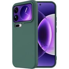 HANPORIUM Xiaomi 17 Pro Uyumlu Silikon Kılıf - Pastel Renk Tonu Kamera Korumalı Esnek Kapak - Yeşil