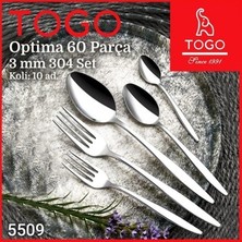 Togo Kaşık Çatal  Seti 60 Parça Paslanmaz Çelik
