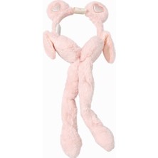 Reva Peluş Kulaklık Atkı | Kalpli Kulak Detaylı | Kız Çocuk & Genç | Pembe