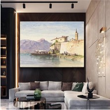 Limitless Design William Turner Italyan Göl Doğa Manzarası Kanvas Tablo Sanat Tablosu Klasik Ressam Tablosu