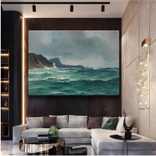 Limitless Design Ivan Aivazovsky Fırtınalı Deniz Dalgalar Resmi Kanvas Tablo Sanat Tablosu Klasik Ressam Tablosu