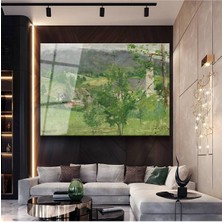 Limitless Design Julian Walbridge Rix Yeşil Vadi Doğa Manzarası Cam Tablo Dijital Baskı Duvar Tablosu Dekor Tablo