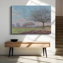 Limitless Design Blanche Hoschedé-Monet Kış Ağacı Kar Manzarası Kanvas Tablo Sanat Tablosu Klasik Ressam Tablosu