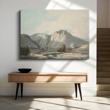 Limitless Design John Constable Dağ Vadisi Doğa Manzarası Kanvas Tablo Sanat Tablosu Klasik Ressam Tablosu