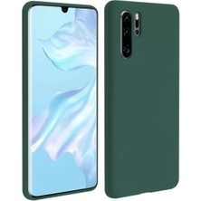 HANPORIUM Huawei P30 Pro Uyumlu Silikon Kılıf - Pastel Renk Tonu Kamera Korumalı Esnek Kapak - Yeşil