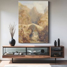 Limitless Design J.m.w. Turner Dağ Köprüsü Manzara Kanvas Tablo Sanat Tablosu Klasik Ressam Tablosu