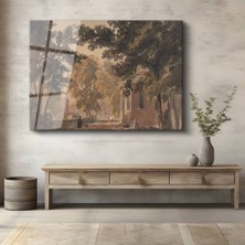 Limitless Design J.m.w. Turner Ağaçlık Patika Yeşil Manzara Cam Tablo Dijital Baskı Duvar Tablosu Dekor Tablo