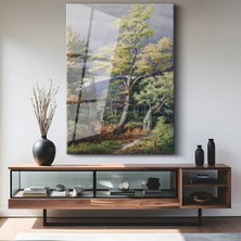 Limitless Design John Constable Sonbahar Renkleri Orman Cam Tablo Dijital Baskı Duvar Tablosu Dekor Tablo