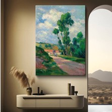 Limitless Design Maximilien Luce Kırsal Köy Yolu Kanvas Tablo Sanat Tablosu Klasik Ressam Tablosu