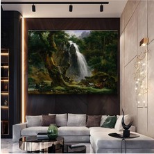 Limitless Design Thomas Moran Şelale Doğa Manzarası Kanvas Tablo Sanat Tablosu Klasik Ressam Tablosu