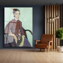 Limitless Design Vincent Van Gogh La Mousmé Kadın Portresi Cam Tablo Dijital Baskı Duvar Tablosu Dekor Tablo