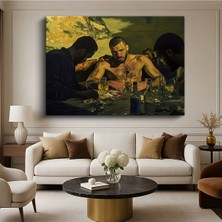 Limitless Design Michaël Borremans Poker Gecesi Oyun Resmi Kanvas Tablo Sanat Tablosu Klasik Ressam Tablosu