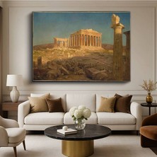 Limitless Design Frederic Edwin Church The Parthenon Antik Yunan Mimarisi Kanvas Tablo Klasik Ressam Tablosu