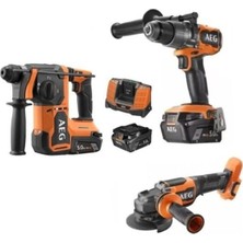 Aeg Üçlü Akülü Montaj Seti (Bbh 18BL2 - Bsb 18C3BL - BEWS18 125BLPX2 - L1850SHD X3 )