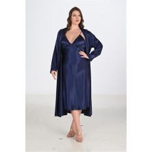 Red Womans 2li Lacivert Sabahlık Takımı Bigsize 6225