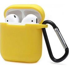 Marsilyan Airpods 2 (2.nesil) Sert Silikon Kılıf - Sarı
