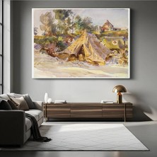 Limitless Design John Singer Sargent Savaş Kampı Tarihi Resmi Kanvas Tablo Sanat Tablosu Klasik Ressam Tablosu