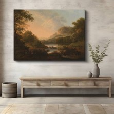 Limitless Design Richard Wilson Akşam Günbatımı Manzarası Kanvas Tablo Sanat Tablosu Klasik Ressam Tablosu