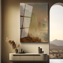 Limitless Design Frederic Edwin Church Niagara Şelalesi Doğa Harikası Cam Tablo Dijital Baskı Duvar Tablosu