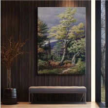 Limitless Design Thomas Cole Derin Orman Doğa Manzarası Kanvas Tablo Sanat Tablosu Klasik Ressam Tablosu