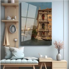 Limitless Design Canaletto Venedik Kanalı Su Manzarası Cam Tablo Dijital Baskı Duvar Tablosu Dekor Tablo