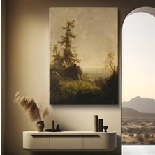 Limitless Design Albert Bierstadt Ormanlık Tepe Doğa Manzarası Kanvas Tablo Sanat Tablosu Klasik Ressam Tablosu