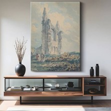 Limitless Design J.m.w. Turner St. Andrews Katedral Kalıntıları Kanvas Tablo Sanat Tablosu Klasik Ressam Tablosu