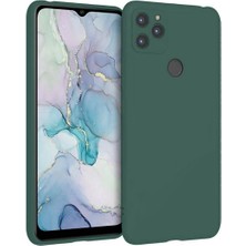 HANPORIUM General Mobile GM22 Uyumlu Silikon Kılıf - Pastel Renk Tonu Kamera Korumalı Esnek Kapak - Yeşil