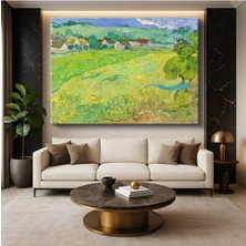 Limitless Design Vincent Van Gogh Yeşil Buğday Tarlaları Kırsal Tarım Manzarası Kanvas Tablo Klasik Ressam Tablosu