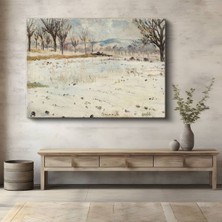 Limitless Design Ivan Shishkin Kış Kar Orman Manzarası Kanvas Tablo Sanat Tablosu Klasik Ressam Tablosu
