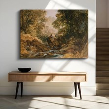 Limitless Design J.m.w. Turner Kayalık Dere Su Manzarası Kanvas Tablo Sanat Tablosu Klasik Ressam Tablosu