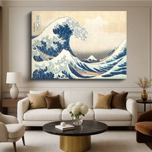 Limitless Design Katsushika Hokusai Kanagawa Büyük Dalga Japon Sanatı Kanvas Tablo Klasik Ressam Tablosu