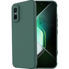 HANPORIUM Infinix Gt 30 Pro Uyumlu Silikon Kılıf - Pastel Renk Tonu Kamera Korumalı Esnek Kapak - Yeşil