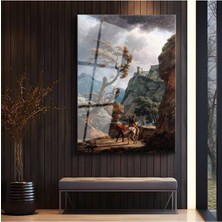 Limitless Design Joseph Mallord William Turner Fırtınalı Hava Manzarası Cam Tablo Dijital Baskı Duvar Tablosu