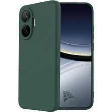 HANPORIUM Poco F7 5g Uyumlu Silikon Kılıf - Pastel Renk Tonu Kamera Korumalı Esnek Kapak - Yeşil