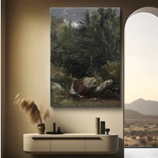 Limitless Design Asher Brown Durand Orman Şelalesi Doğa Manzarası Kanvas Tablo Sanat Tablosu Klasik Ressam Tablosu