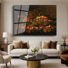 Limitless Design Severin Roesen Sonbahar Meyveleri Natürmort Hd Baskı Duvarı Cam Tablo Hd Baskı Tablo